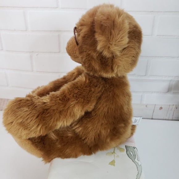Gund Teddy Brown Bear with Eyeglasses Booker Plush 16" Stuffed Animal Glasses - Picture 5 of 10